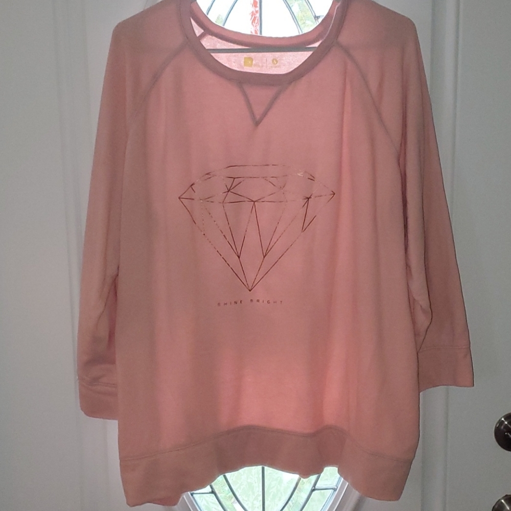 Pink lightweight Xersion sweater size 2X